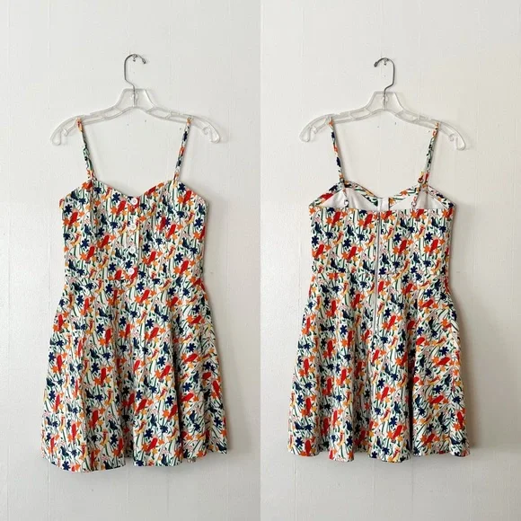 Alice + Olivia Nella Mini Dress in Bird Party - Picture 4 of 9